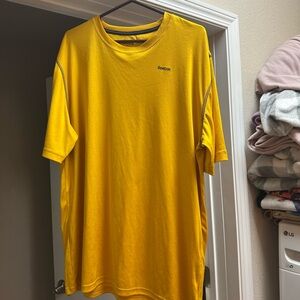 Reebok Yellow Short Sleeve Athletic Tee